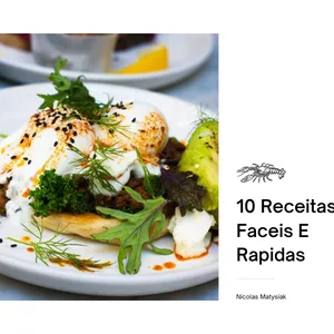 Imagem de capa para o Ebook 10 Receitas Faceis E Rapidas