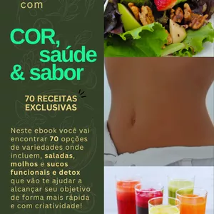 Imagem de capa para o Ebook Cor, saúde &amp; sabor