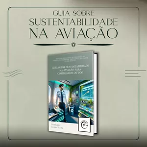 Imagem de capa para o Ebook Guia Sobre Sustentabilidade Para Comissários de Voo