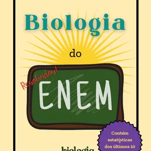 Imagem de capa para o Ebook 100 Questões  de Biologia resolvidas do ENEM