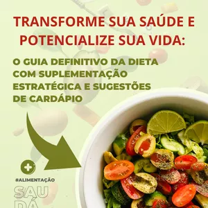 Imagem do curso Transforme sua saúde e potencialize sua vida: O guia definitivo da dieta com suplementação estratégica e sugestões de cardápio