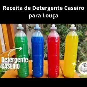 Imagem de capa para o Ebook Receita de Detergente Caseiro para Louça