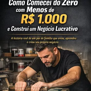 Imagem de capa para o Ebook Homens de Sucesso : O Guia Real para Empreender com Menos de R$ 1.000,00