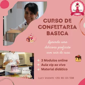Imagem de capa para o Curso online Curso de Confeitaria Iniciante