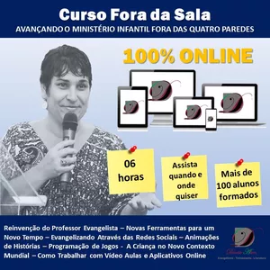Imagem de capa para o Curso online Curso Fora da Sala MÓDULO BÁSICO 1 e 2 - Avançando o Ministério Infantil Fora das 4 paredes