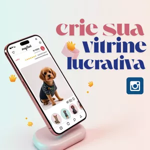 Imagem de capa para o Curso online Vitrine Lucrativa - Transforme seu Instagram numa Loja