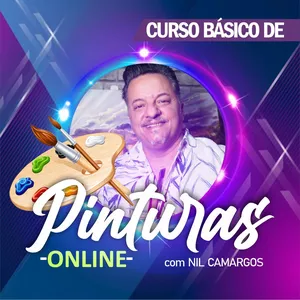CURSO DE PINTURAS EM TELAS  INICIANTES NOTA 10 C/ NIL CAMARGOS