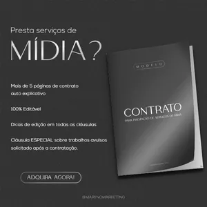 Imagem de capa para o Curso online MODELO DE CONTRATO PARA PROFISSIONAIS DE MÍDIA E MARKETING (ATUALIZADO 2024)