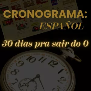 Imagen de portada para Curso online Cronograma 30 dias de Espanhol com Andrea
