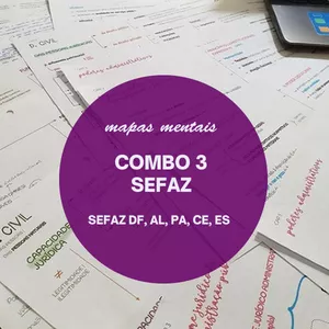 Imagem principal do produto COMBO 3 SEFAZ - MAPAS MENTAIS 45% off