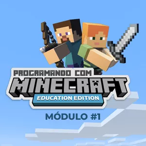 Imagem de capa para o Curso online Programação para Crianças com Minecraft - Módulo #1
