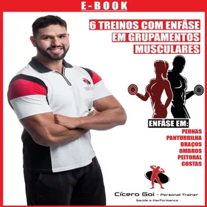 Imagem de capa para o Ebook 6 TREINOS COM ENFÂSE EM GRUPAMENTOS MUSCULARES