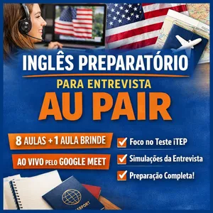 Imagem do curso INGLÊS PREPARATÓRIO PARA ENTREVISTA AUPAIR