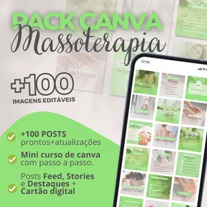Pack Canva MASSOTERAPIA por Gabrieli Regina Néris Vanzel