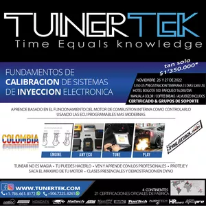 Imagen de portada para Evento online Curso Fundamentos de Calibración de Sistemas EFI Programable - Aprende a Tunear CURSO PRESENCIAL EN BOGOTA