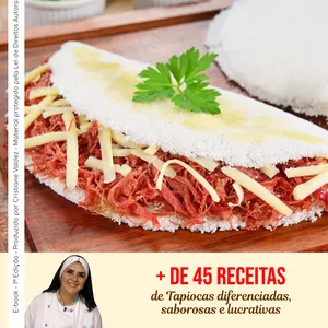 Imagem de capa para o Ebook E-book Tapiocas Super Lucrativas - Produzido por Cristiane Valdez