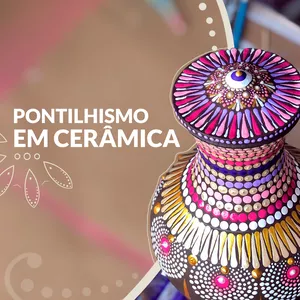 Imagem de capa para o Curso online Curso de Pontilhismo em Cerâmica