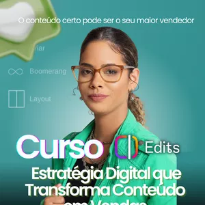 Imagem de capa para o Curso online EDITS NA PRÁTICA – Do Zero ao Vídeo Viral no Instagram
