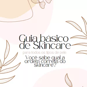 Imagem de capa para o Ebook Guia Básico de Skincare para todos os tipos de pele
