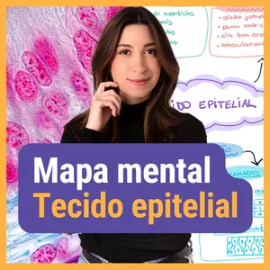 Imagem de capa para o Ebook MAPA MENTAL - TECIDO EPITELIAL. Material de Apoio aulas Youtube