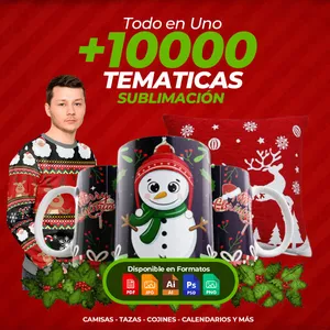 Imagen de portada para Ebook Ultra Pack Diseños de Sublimación Navideño