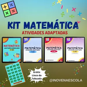 Imagem de Kit Matemática Atividades Adaptadas criado por Inove na Escola na hotmart