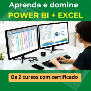 Imagem de capa para o Curso online Cursos de Power BI + Excel do Básico ao Avançado
