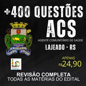 Imagem de capa para o Ebook LAJEADO/RS- AGENTE COMUNITÁRIO DE SAÚDE (ACS) 