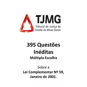 Imagem de capa para o Ebook Questões Inéditas Lei Complementar 59 de 18/01/2001 