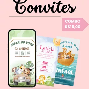 Imagem de capa para o Curso online  Pack 20 Convites digitais editáveis