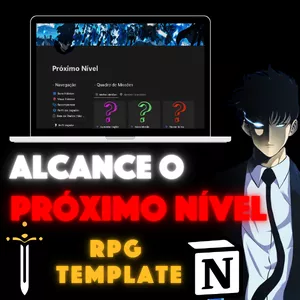 Imagem de capa para o Ebook Próximo Nível [Notion Template]