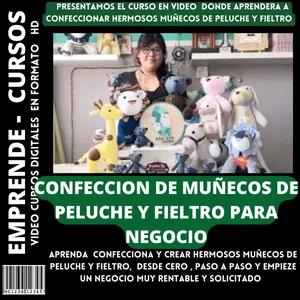 Imagen de portada para Curso online CONFECCION DE MUÑECOS DE PELUCHE Y FIELTRO PARA NEGOCIO