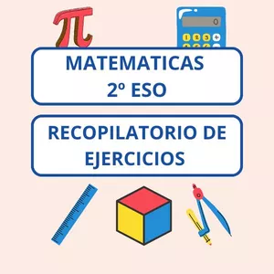 Imagen de portada para Ebook Matemáticas 2º Eso Recopilatorio de ejercicios