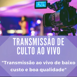 Imagem de capa para o Curso online Transmissão de culto ao vivo, de baixo custo e boa qualidade.