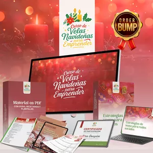 Imagen de portada para Curso online velas navideñas para emprender