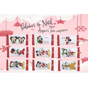Imagem de capa para o Ebook BALAS PESONALIZASAS MICKEY TEMA NATAL - ARQUIVOS PARA IMPRESSÃO