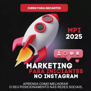 Imagem de capa para o Curso online MPI 2025 - MARKETING PARA INICIANTES  NO INSTAGRAM