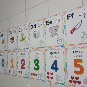 Imagem de capa para o Ebook Alfabeto e numerais educação inclusiva libras 