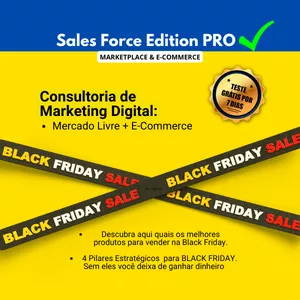 Imagem do curso Sales Force Edition PRO - Consultoria de Marketing Digital para Mercado Livre e E-Commerce - Produtos para Vender Black Friday Melhores Tendências 2023-2024