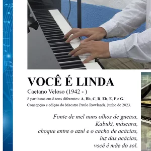 Imagem de capa para o Ebook PARTITURA de VOCÊ É LINDA
