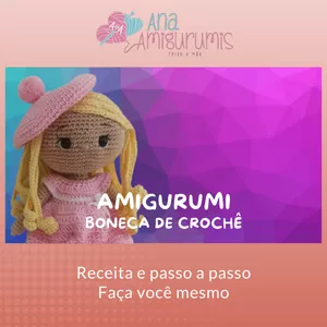 Boneca Amigurumi em Crochê>