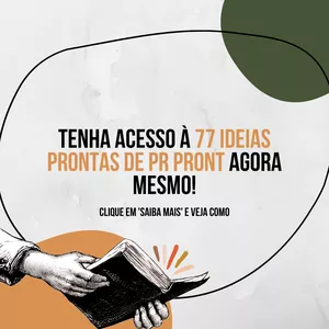 Imagem de capa para o Curso online 77 IDEAS   DE PREGAÇÕES.