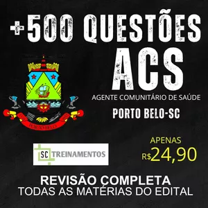 Imagem do curso PORTO BELO/SC - AGENTE COMUNITÁRIO DE SAÚDE (ACS) 