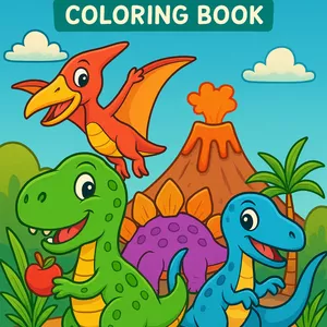 Cover image for Ebook Jurassic Fun Coloring Book for Kids