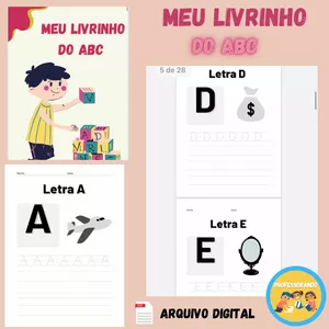 Imagem de capa para o Ebook Meu livrinho do abc