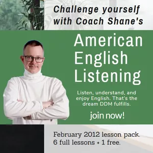 Cover image for Online course Coach Shane's American English Listening - February 2012