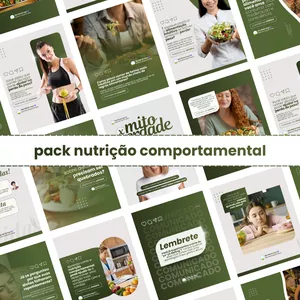 Imagem do curso PACK CANVA NUTRIÇÃO COMPORTAMENTAL