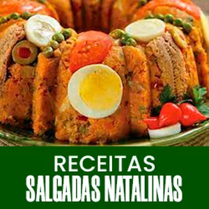Imagem de capa para o Ebook Receitas Natalinas Salgadas