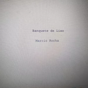 Imagem de capa para o Ebook Roteiro de Banquete de Lixo