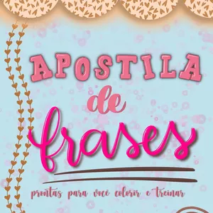 Imagem de capa para o Ebook Apostila de LETTERING - FRASES 